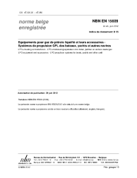 NBN EN 15609:2012