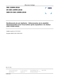 NBN EN ISO 23999:2018
