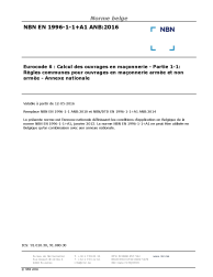 NBN EN 1996-1-1+A1 ANB:2016