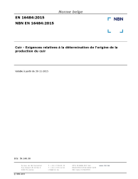 NBN EN 16484:2015