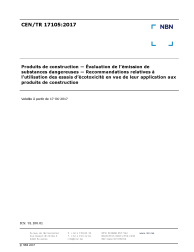 CEN/TR 17105:2017