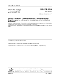 NBN EN 16310:2013
