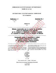 IEC 60106:1974/AMD1:1983