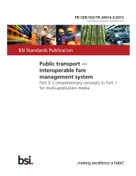 PD CEN ISO/TR 24014-3:2013