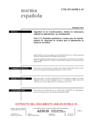 UNE-EN 61558-2-15:2012