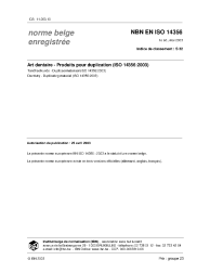NBN EN ISO 14356:2003