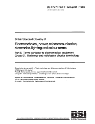 BS 4727-5:Group 01:1985