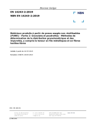 NBN EN 14243-2:2019