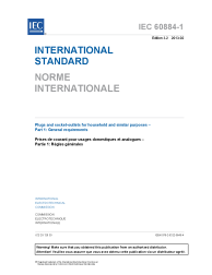 IEC 60884-1:2002+AMD1:2006+AMD2:2013 Consolidated