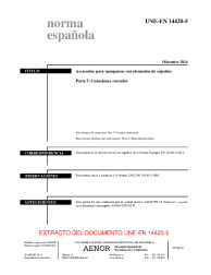 UNE-EN 14420-5:2014 (R2019)