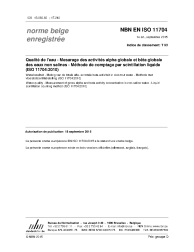 NBN EN ISO 11704:2015