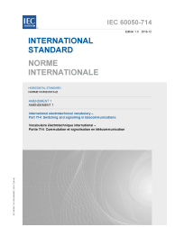 IEC 60050-714:1992/AMD1:2016