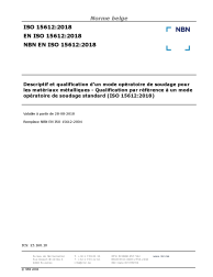 NBN EN ISO 15612:2018