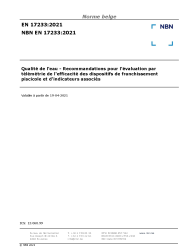 NBN EN 17233:2021