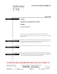 UNE-CEN ISO/TR 20881:2009 IN
