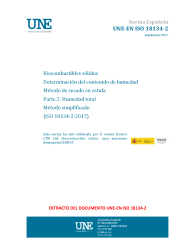 UNE-EN ISO 18134-2:2017