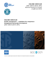 CSA ISO 10015:20 (R2025)