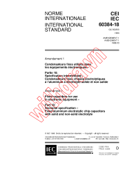 IEC 60384-18:1993/AMD1:1998