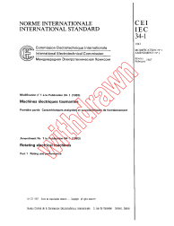 IEC 60034-1:1983/AMD1:1987