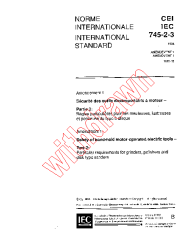 IEC 60745-2-3:1984/AMD1:1995