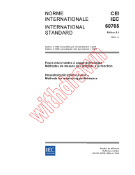 IEC 60705:1999+AMD1:2004 Consolidated