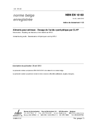 NBN EN 16160:2012