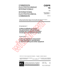 CISPR 15:1996/AMD1:1997