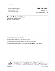 NBN EN 13835:2012