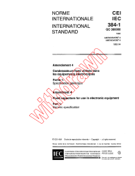 IEC 60384-1:1982/AMD4:1992