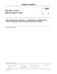 NBN ISO 24021-1:2023