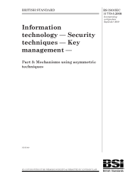 BS ISO/IEC 11770-3:2008