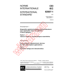 IEC 62007-1:1997/AMD1:1998