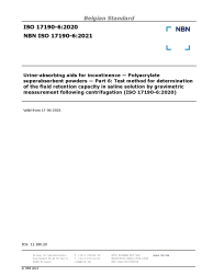 NBN ISO 17190-6:2021