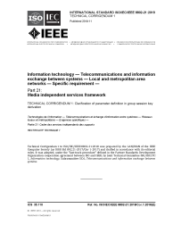 ISO/IEC/IEEE 8802-21:2018/COR1:2018