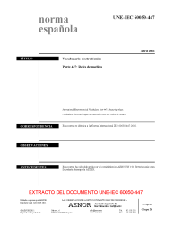 UNE-IEC 60050-447:2011