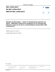 NBN EN ISO 11554:2017