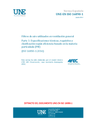 UNE-EN ISO 16890-1:2017