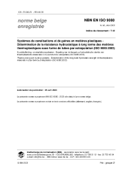 NBN EN ISO 9080:2003