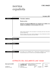 UNE 104425:2001