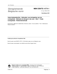 NBN CEN/TS 14774-1:2004