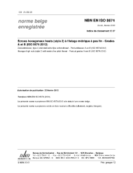 NBN EN ISO 8674:2013