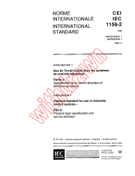 IEC 61158-2:1993/AMD1:1995