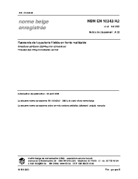NBN EN 10242/A2:2003