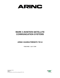 ARINC Characteristic 781-9:2024