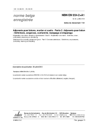 NBN EN 934-2+A1:2012