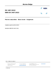 NBN EN 1467:2022