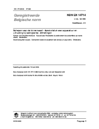NBN EN 14714:2006