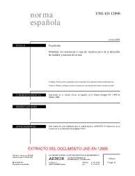 UNE-EN 12890:2001 (R2019)