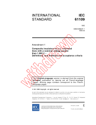 IEC 61109:1992/AMD1:1995