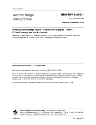 NBN ENV 13459-1:1999